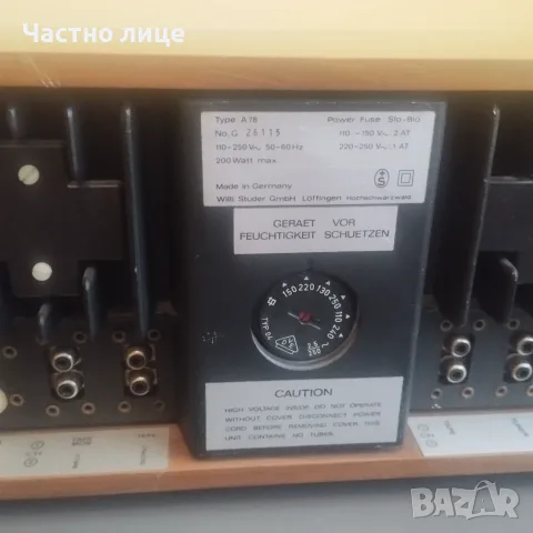 ReVox A78 усилвател, снимка 6 - Ресийвъри, усилватели, смесителни пултове - 55592659
