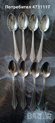 Дълбоко посребрен лъжички за кафе/чай 90-100 посребряване!, снимка 6 - Прибори за хранене, готвене и сервиране - 54099869