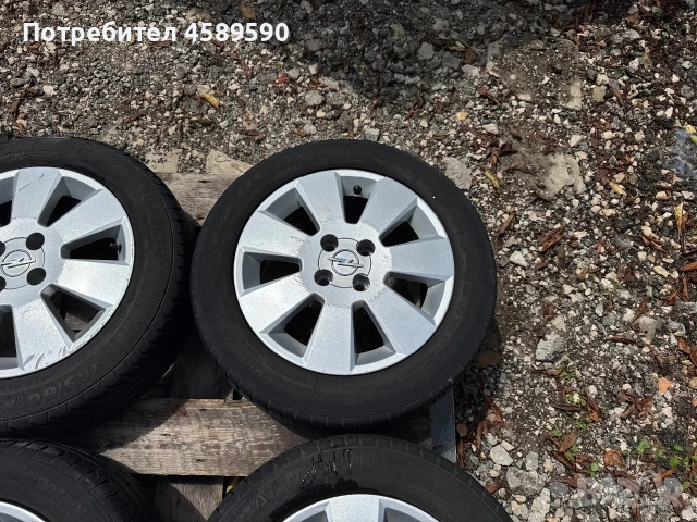 4бр.Алуминиеви джанти 15цола 4x100+ГУМИ за Opel Corsa D,E,Chevrolet Aveo,Fiat Punto, снимка 6 - Гуми и джанти - 55282507
