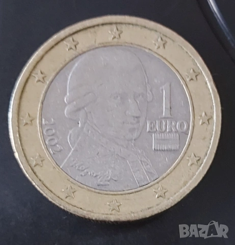 1 евро 2002 Австрия , снимка 7 - Нумизматика и бонистика - 54313610