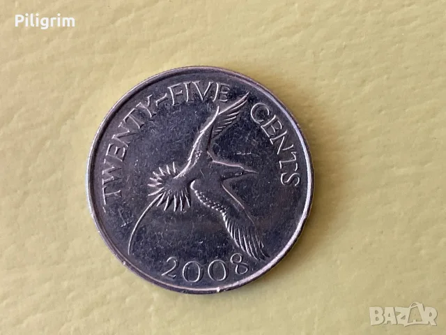 Бермуда 25 цента 2008 г.