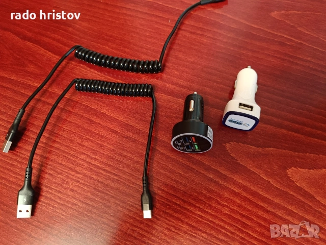 USB зарядно/адаптер с 2-4-6 извода. USB кабели., снимка 2 - Аксесоари и консумативи - 54588596