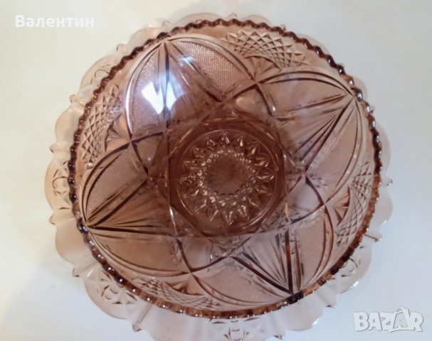 Сервиз за хранене от цветен кристал от 14 части, снимка 3 - Сервизи - 54137465