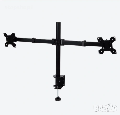 Battletron Dual monitor ARM Мониторно рамо за 2 екрана , снимка 2 - Геймърски - 54680711