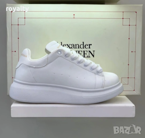 Alexander McQueen Нови Бели Дамски Маратонки с Кутия 