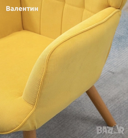 Фотьойл с табуретка HOMCOM, снимка 6 - Дивани и мека мебел - 54709123
