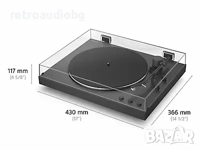 🔈Грамофон Sony - Sony - PS-LX310BT, автоматичен, Bluetooth, черен🔈, снимка 8 - Грамофони - 55356849