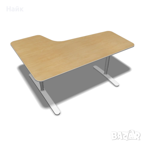 Регулируемо ъглово офис бюро IKEA BEKANT, снимка 3 - Бюра - 54113705