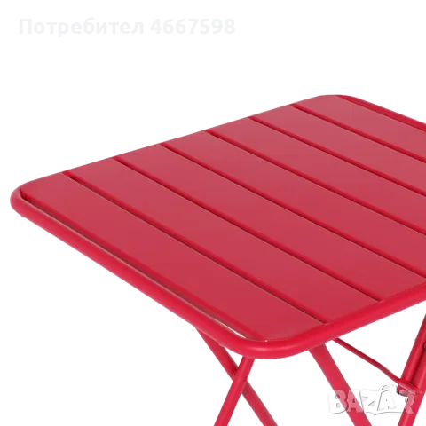 Сгъваема кетъринг маса OKENE 60x60 см – жълта, червена, синя, снимка 7 - Градински мебели, декорация  - 55486361