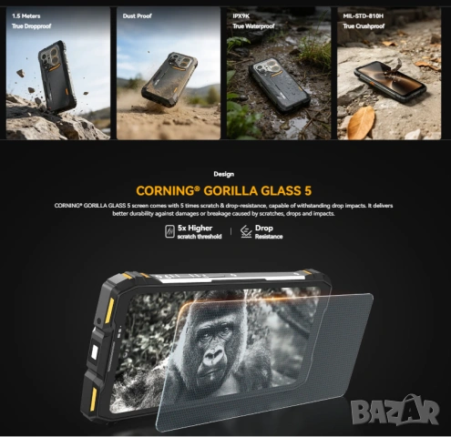 Blackview Pilot 6 120Hz FLIR 108МPX HelioG100 IP68 IP69K 10000mAh 12GB+36GB 256GB MaliG57 3D OTG NFC, снимка 10 - Други - 54631666