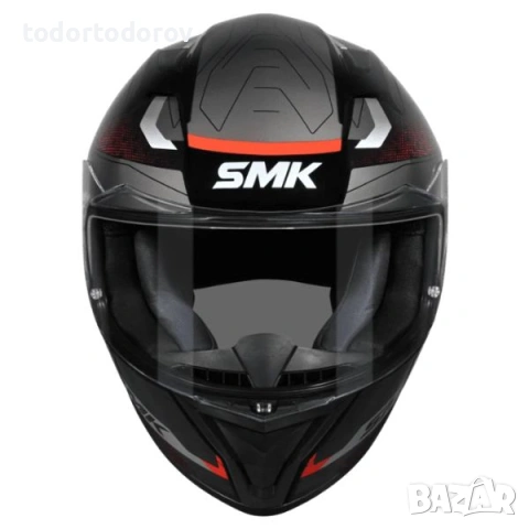 ПРОМОЦИЯ Мото каска за мотор SMK STELLAR SPORT FLIGHT Black/Gray/Red NEW 232.74 лв. / 119 €, снимка 5 - Аксесоари и консумативи - 54604000