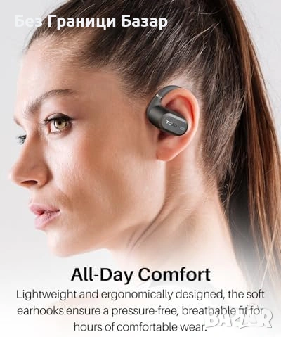 Нови Open Ear Слушалки TOZO 38 Часа Батерия ENC 60ms Дисплей кейс за музика спорт, снимка 2 - Bluetooth слушалки - 54226796