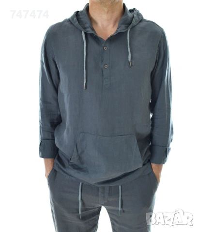 Ленен Суичър, Л/ХЛ, нов, снимка 2 - Суичъри - 54228088