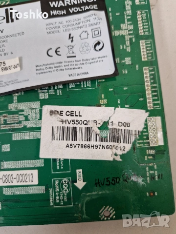 ARIELLI LED-55DN4T2 MAIN T.MS3463S.U851 POWER PW.168W2.801 TCON HV550QUB-H11 PANEL HV550QUB-H11 , снимка 4 - Части и Платки - 55123595