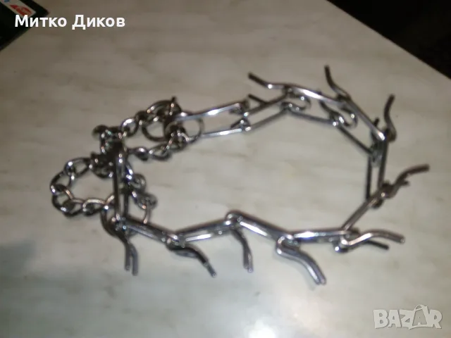 Метален нашийник за куче нов 