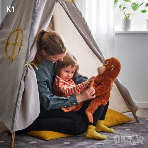 Плюшена играчка Маймуната Пънч, Punch 65см,  плюшена Маймуна, снимка 3 - Плюшени играчки - 54000265