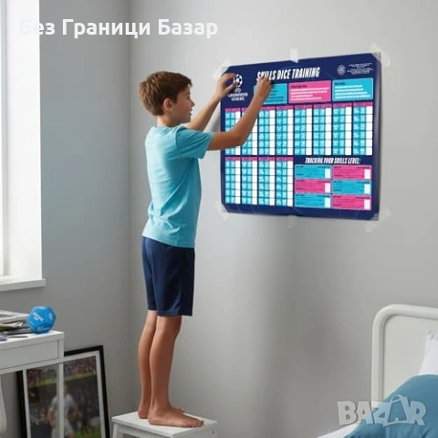 Нови Футболни тренировъчни зарове UEFA Champions League деца игра за умения, снимка 4 - Образователни игри - 54500271