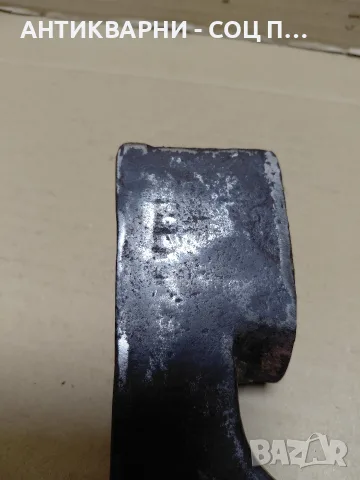 Соц Стара Ръчно Кована Голяма Брадва 1.850кг. НОМЕР 1889., снимка 8 - Антикварни и старинни предмети - 55668013