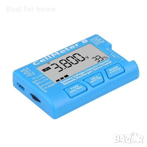 RC CellMeter 8 цифров тестер за капацитет на батерията, Bluetooth - безплатен безжичен тестер, снимка 4 - Друга електроника - 54981016