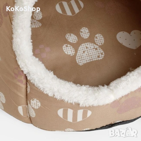 Къщичка за котки, легло за котки - 43 x 43 x 38 см., снимка 4 - Други стоки за животни - 54879042