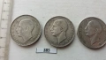 лот от 3 броя по 100 лева от 1930, 1934 и 1937  година сребро, снимка 7