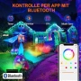 DUSKTEC RGB LED прожектори 2x30W Bluetooth IP66, снимка 2