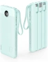 Преносима батерия (power bank) VRURC, модел T1116, с капацитет 10000 mAh и вградени кабели, снимка 8