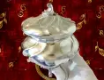 Калаена захарница 500 мл.,Art Nouveau,печат,калаена сватба. , снимка 3