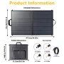 Мощен Монокристален Соларен Панел 200W (Peak) – USB-C PD & XT60 - Сгъваем с Подпори, снимка 2