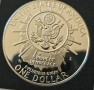 1 Долар 1991 САЩ -  сребро, снимка 4