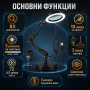 Професионална настолна лупа осветление голямо увеличение четене шиене, снимка 2