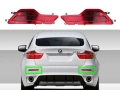 Рефлектор за задна броня на BMW X6 E71, снимка 4