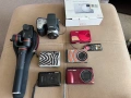 Комплект камери употребявани с 16 компактни фотоапарата и Feiyu Tech Summon Plus 4k гимбал, снимка 1