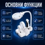 Ръчна и настолна лупа лед осветление за четене бродиране гоблени шиене, снимка 3