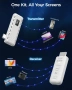 Alxum USB-C безжичен HDMI предавател и приемник, комплект 2 в 1: Plug & Play и AirPlay/Miracast , снимка 8