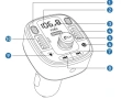 Многофункционален Bluetooth FM трансмитер за кола LENCENT T25A, снимка 4