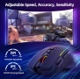 Нова Безжична геймърска мишка, 3 режима - 2.4G/USB-C/Bluetooth 6 нива 10000DPI Chroma RGB подсветка , снимка 5
