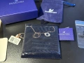 Ново Дамско Колие с висулки Swarovski Swarovski Duo Evil Eye Pendant във финиш розово злато, снимка 2