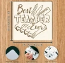Best Teacher ever  Най - добрия учител стенсил шаблон спрей за торта украса сладки Scrapbooking, снимка 1