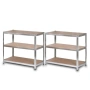 Професионален метален стелаж HÖGLER 222x110x50 см – 6 Рафта, до 1050 кг, регулируема височина, снимка 8