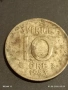 Сребърна монета 10 йоре 1953г. Швеция Крал Густав IV Адолф 41340, снимка 5