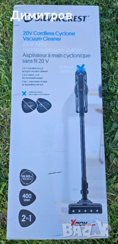 Чисто нова акумулаторна прахосмукачка Silvercrest SHAZ 20V A1 (2 в 1) – Неизползвана!,Parkside.