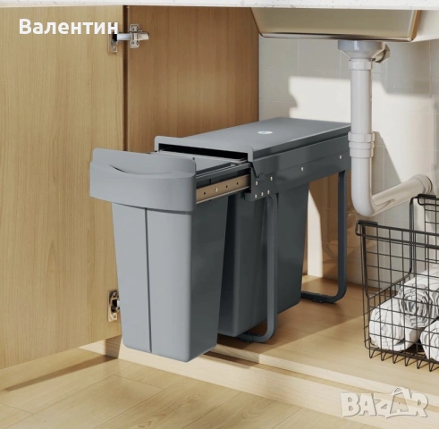 Кош за вграждане 30 Л HOMCOM, снимка 3 - Други стоки за дома - 55207190
