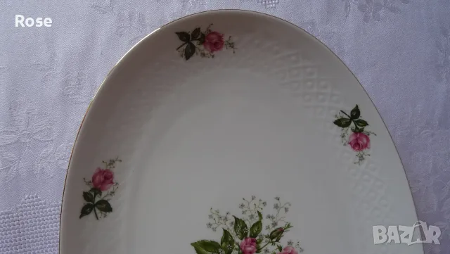Красиви  супник и плато Seltmann Weiden "Annabell" с декорация "Rote Rosen" , снимка 18 - Сервизи - 55453643