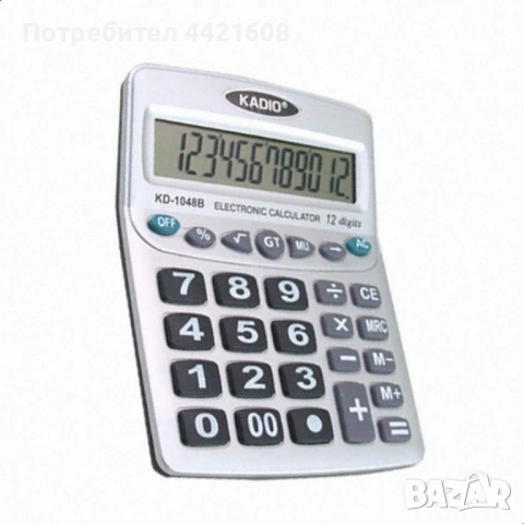 Професионален калкулатор KADIO KD-1048B, снимка 4 - Друга електроника - 54947938