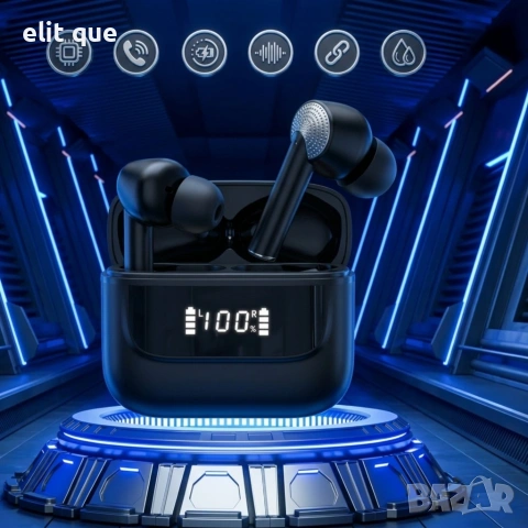 Безжични Bluetooth слушалки TWS с LED дисплей, ENC микрофон и IPX7 водоустойчивост, снимка 2 - Bluetooth слушалки - 55261824
