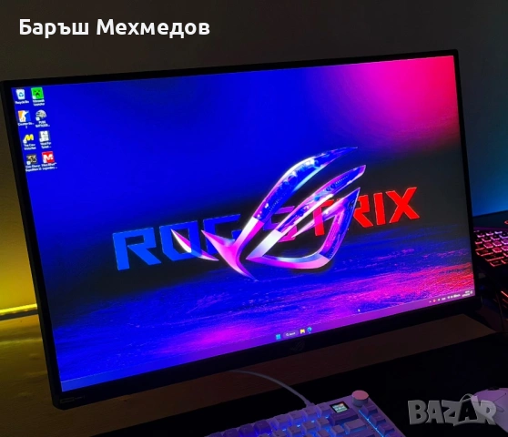 ГЕЙМЪРСКИ МОНИТОР ASUS ROG Strix XG27ACS | 2K 180Hz | В Гаранция до 2028 | Като НОВ