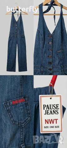 Нов дънков гащеризон Pause Jeans (с етикет)