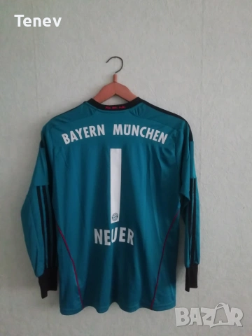 Bayern Munich Neuer Оригинална Тениска Фланелка Adidas Нойер Байерн Мюнхен екип 