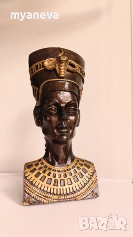 Нефертити, барелеф на египетската царица , съпруга на фараона Ехнатон, снимка 2 - Статуетки - 54167264